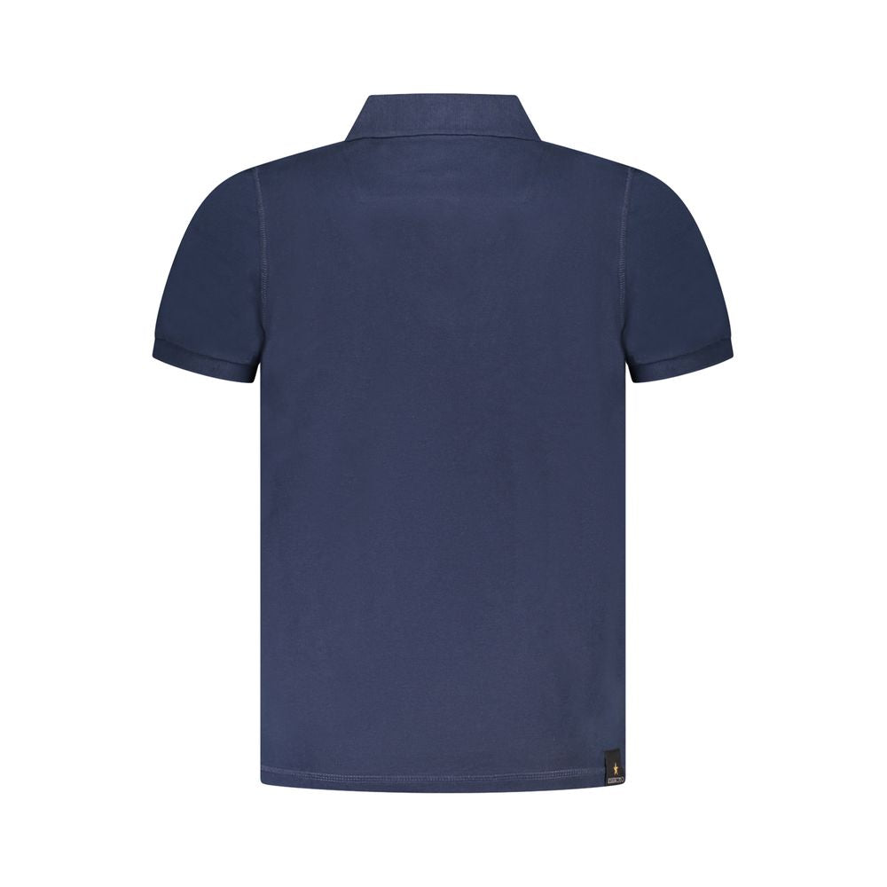 Accademia Militare Blu Cotton Herren Poloshirt