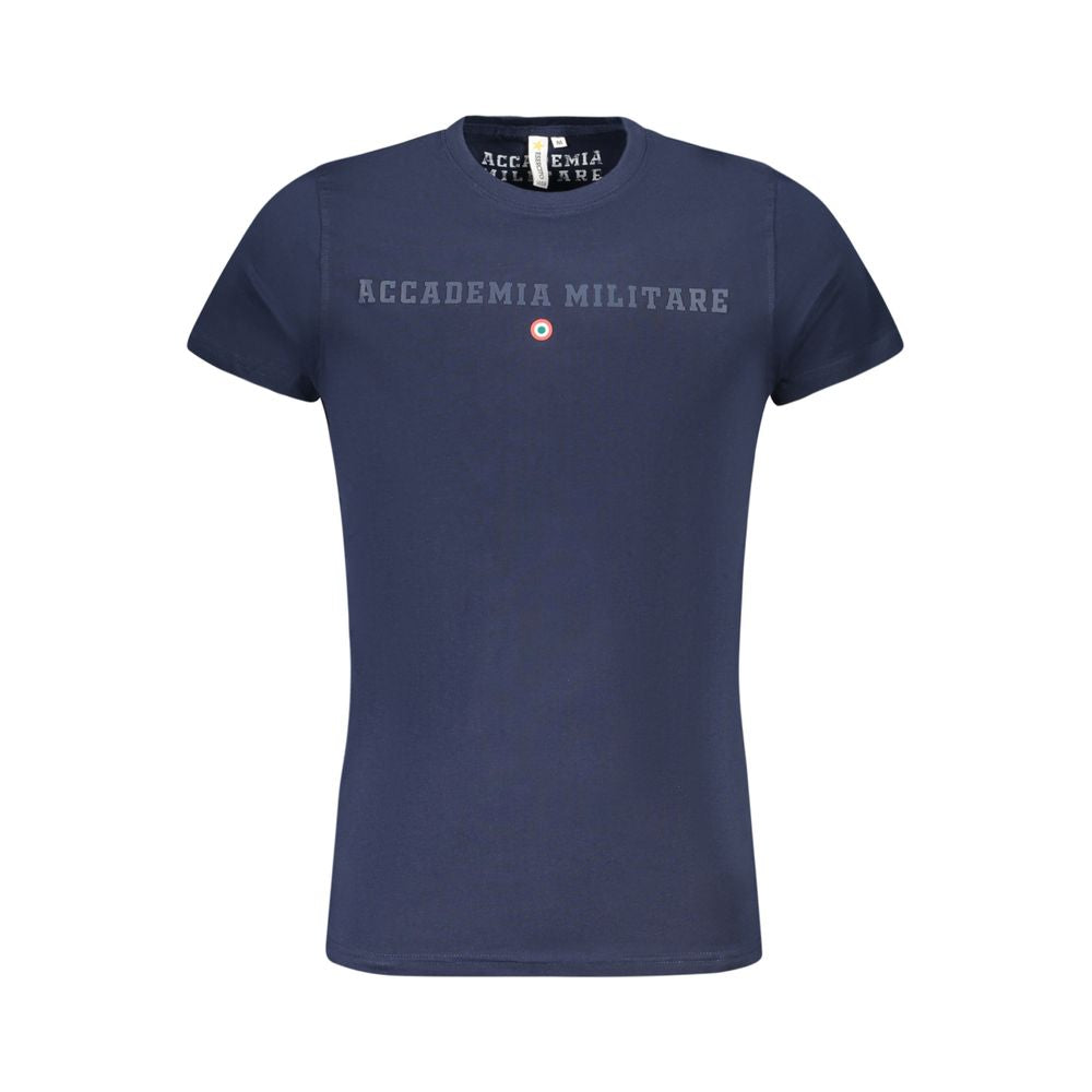 Accademia Militare Blu Baumwoll-T-Shirt für Herren