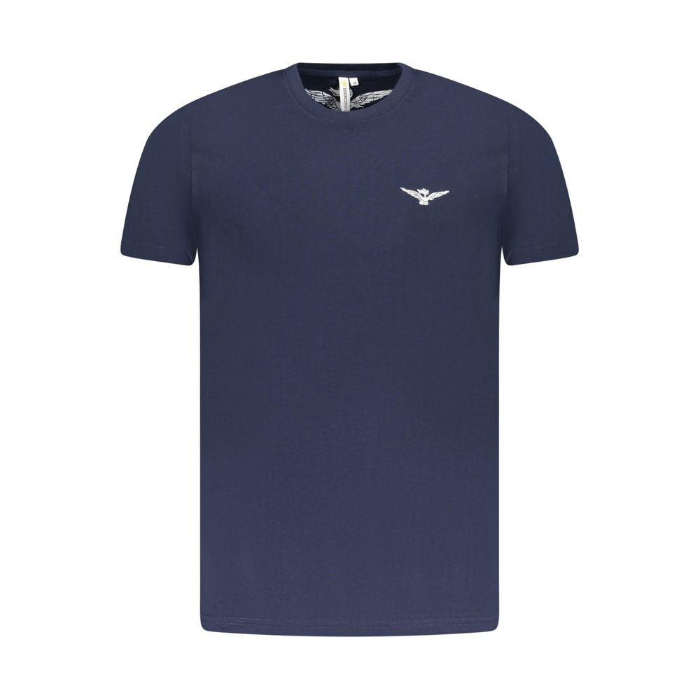Accademia Militare Blu Baumwoll-T-Shirt für Herren