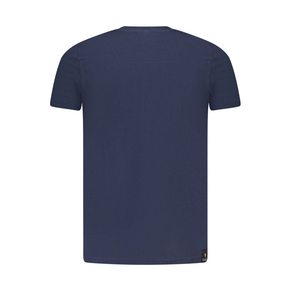 Accademia Militare Blu Baumwoll-T-Shirt für Herren