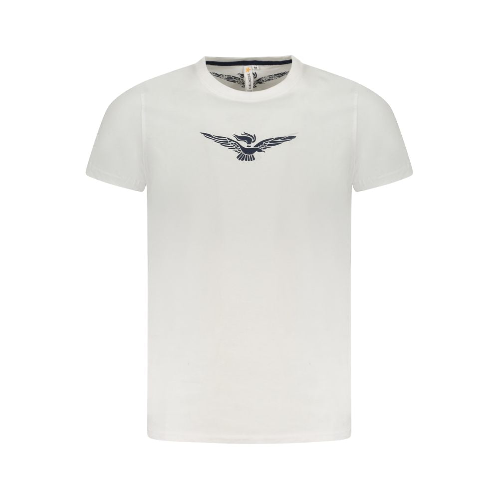 Accademia Militare Weißes Herren-T-Shirt aus Baumwolle