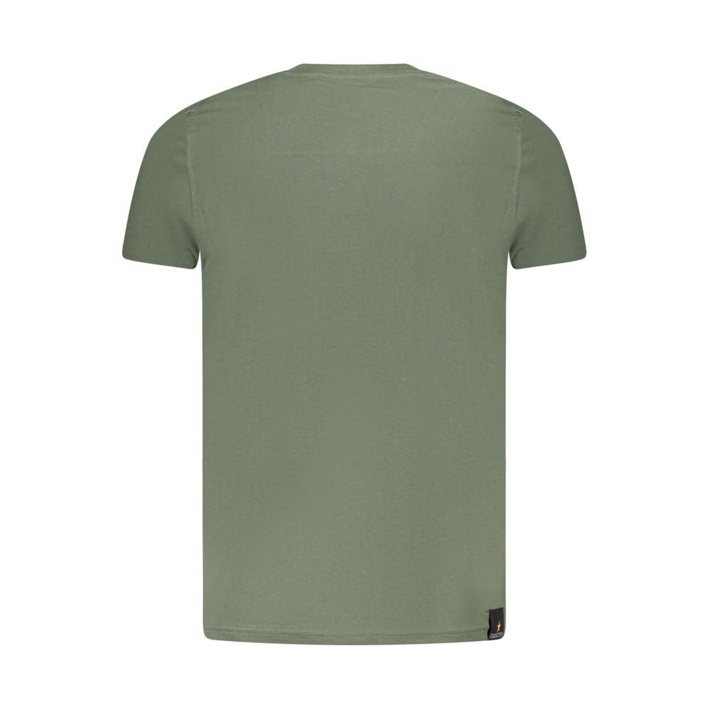 Accademia Militare Verde Baumwoll-T-Shirt für Herren