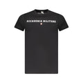Accademia Militare Schwarzes Baumwoll-T-Shirt für Herren