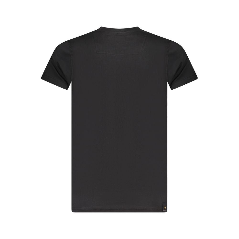 Accademia Militare Schwarzes Baumwoll-T-Shirt für Herren