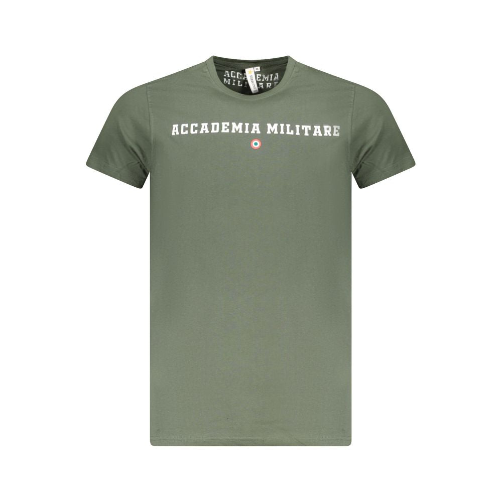 Accademia Militare Verde Baumwoll-T-Shirt für Herren