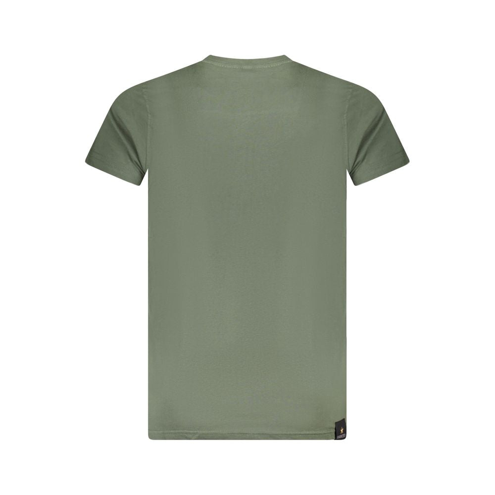 Accademia Militare Verde Baumwoll-T-Shirt für Herren