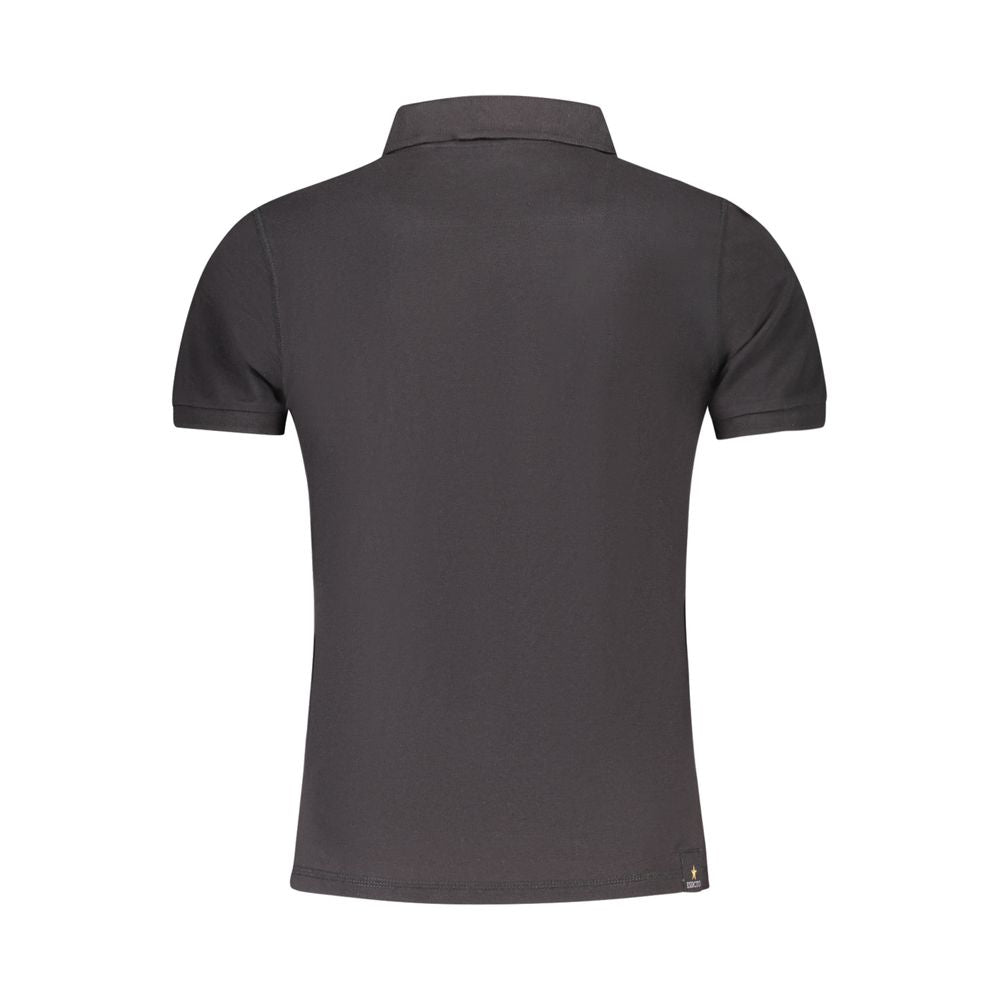 Accademia Militare Schwarzes Baumwoll-Poloshirt für Herren