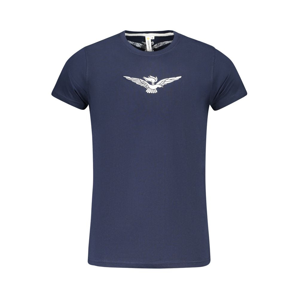 Accademia Militare Blaues Baumwoll-T-Shirt für Herren