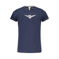 Accademia Militare Blaues Baumwoll-T-Shirt für Herren
