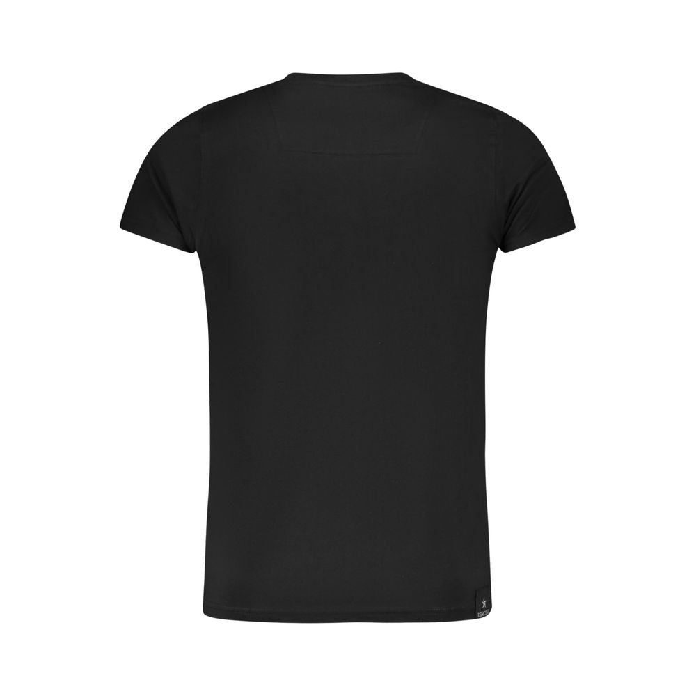 Military Academy Black Cotton T-Shirt