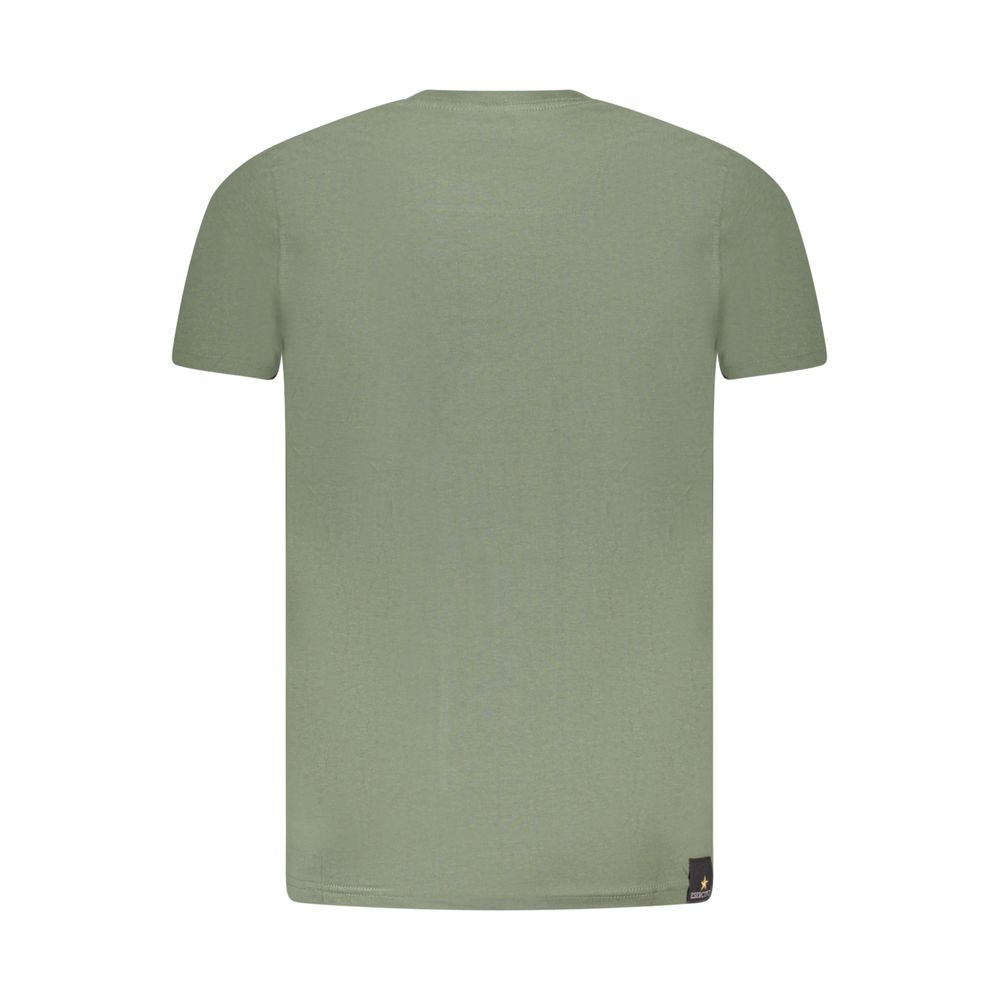 Accademia Militare Verde Baumwoll-T-Shirt für Herren
