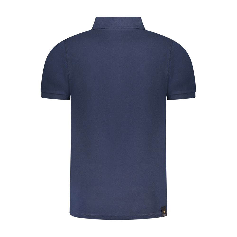 Accademia Militare Blu Cotton Herren Poloshirt