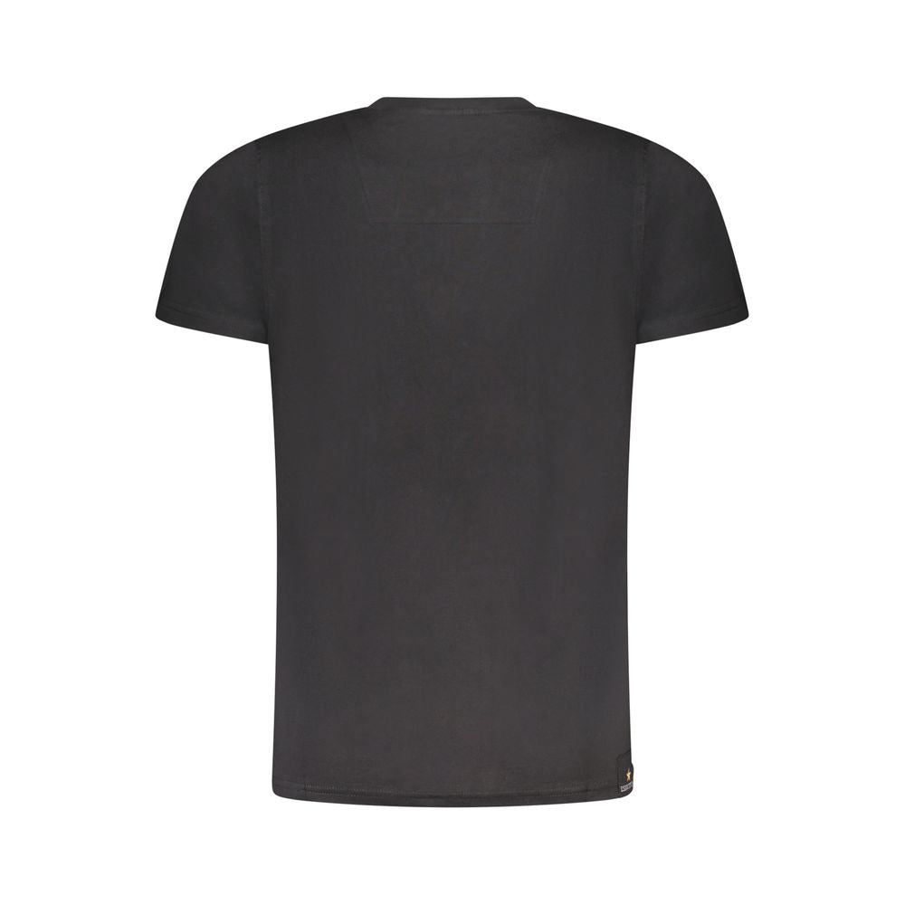 Esercito 1659 Schwarzes Baumwoll-T-Shirt für Herren
