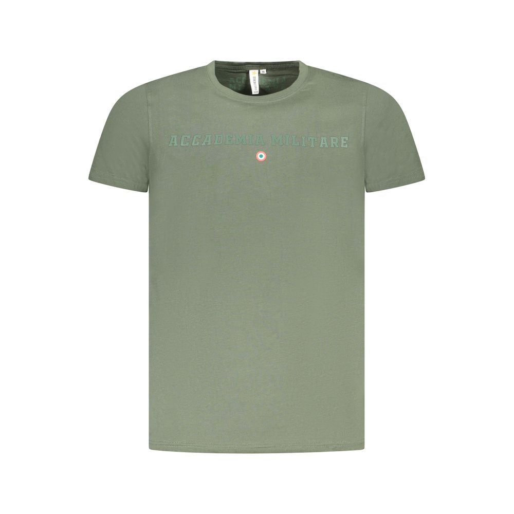 Accademia Militare Verde Baumwoll-T-Shirt für Herren