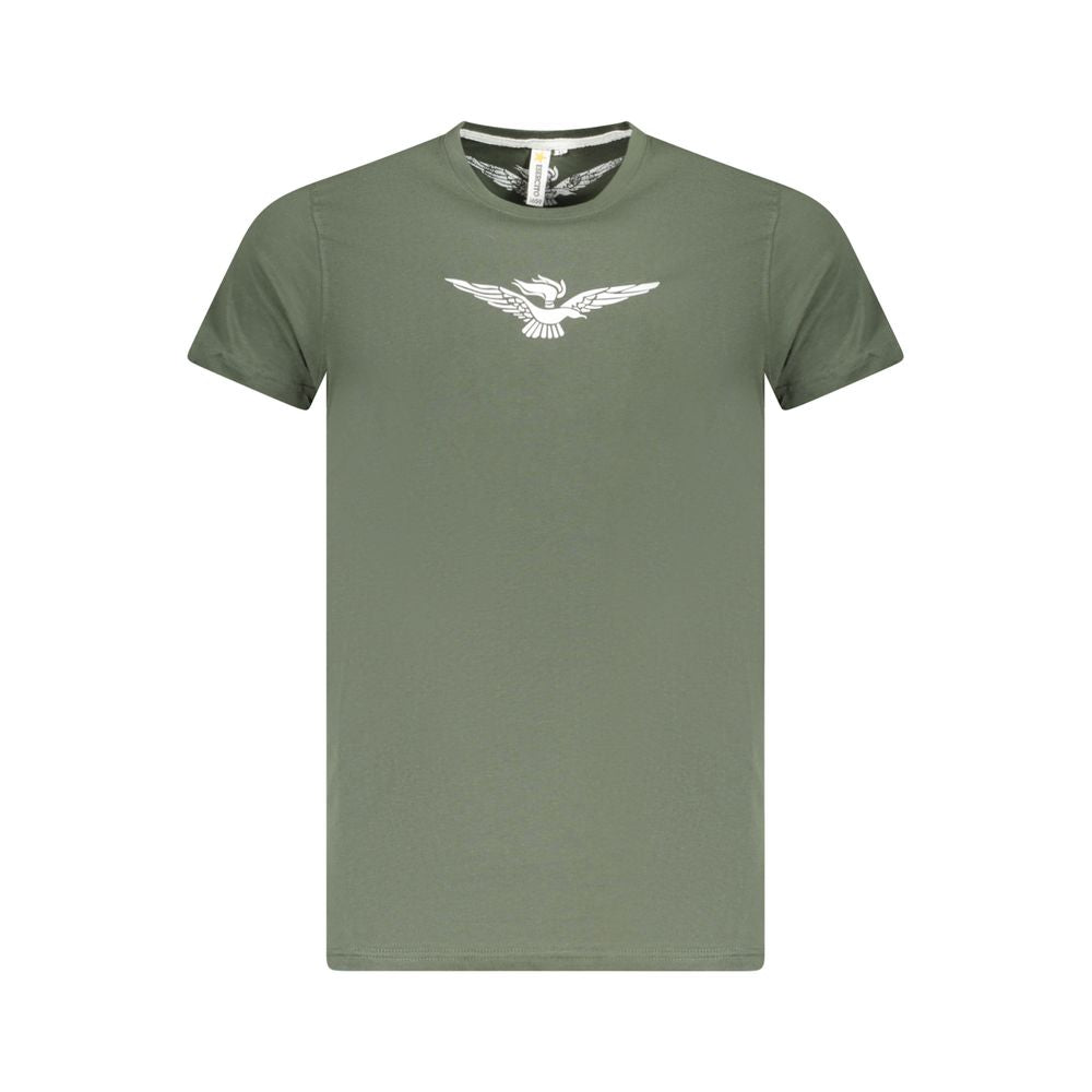 Accademia Militare Verde Baumwoll-T-Shirt für Herren