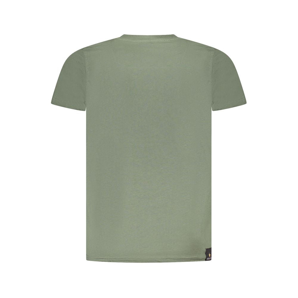 Accademia Militare Verde Baumwoll-T-Shirt für Herren