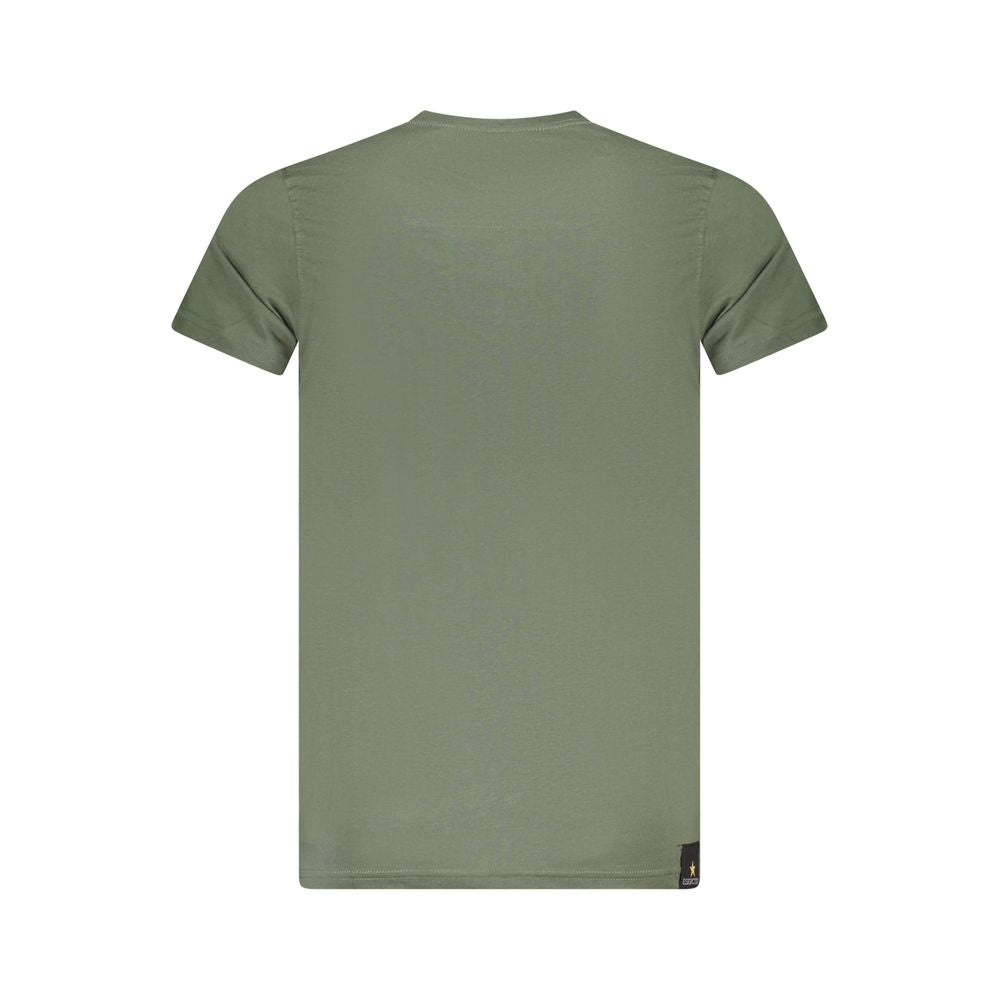 Accademia Militare Verde Baumwoll-T-Shirt für Herren