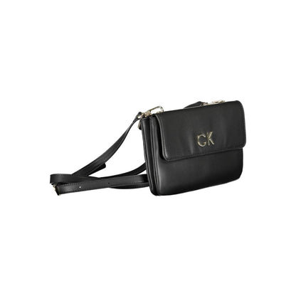 Calvin Klein Schwarze Polyester Handtasche