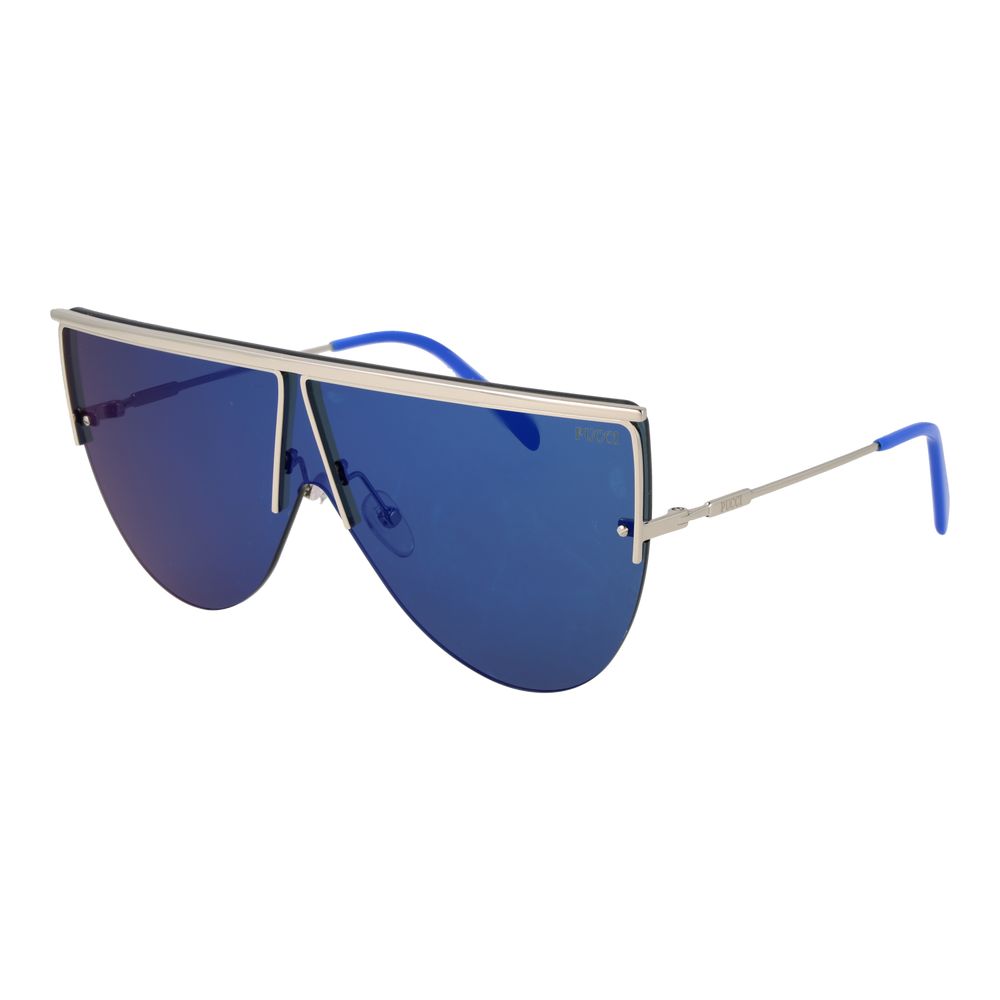 Emilio Pucci Sonnenbrille aus silbernem Metall