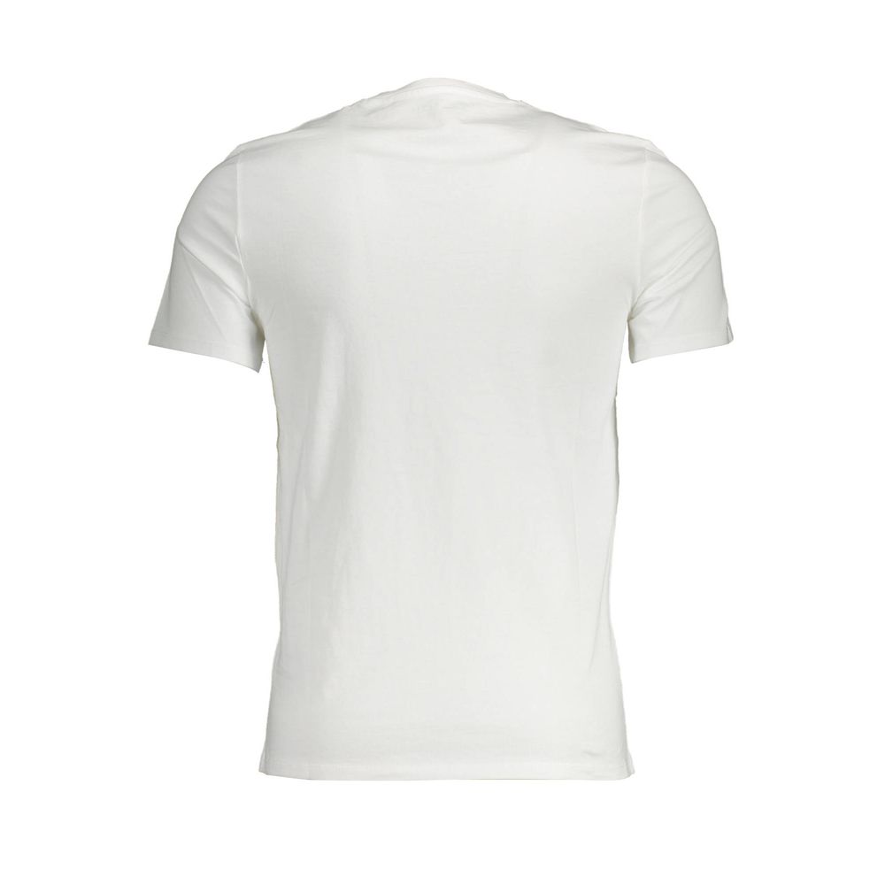 Guess Jeans Weißes Baumwoll-T-Shirt für Herren