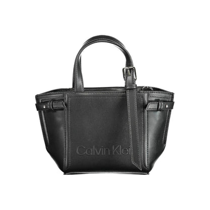 Calvin Klein Schwarze Polyester Handtasche