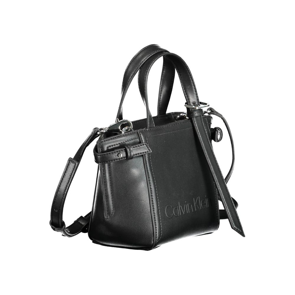 Calvin Klein Schwarze Polyester Handtasche