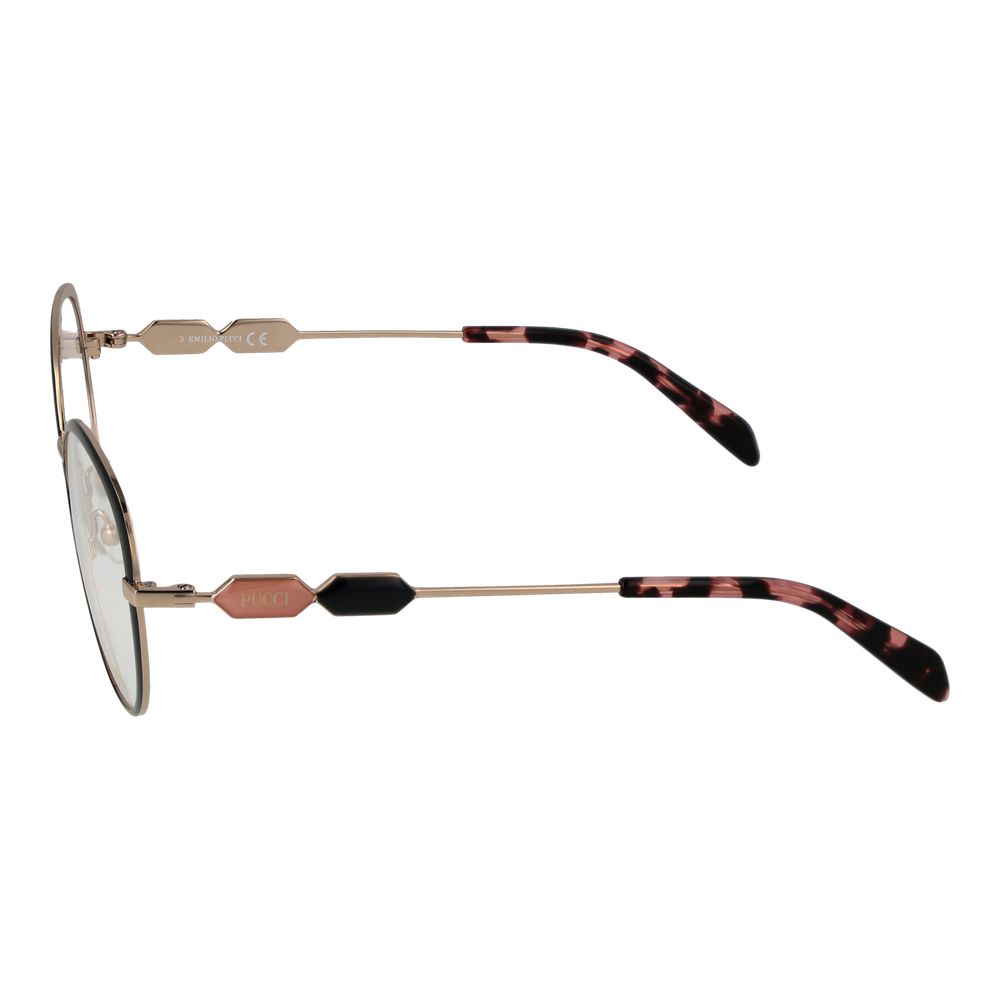 Emilio Pucci Schwarze Metallbrille (Gestell)