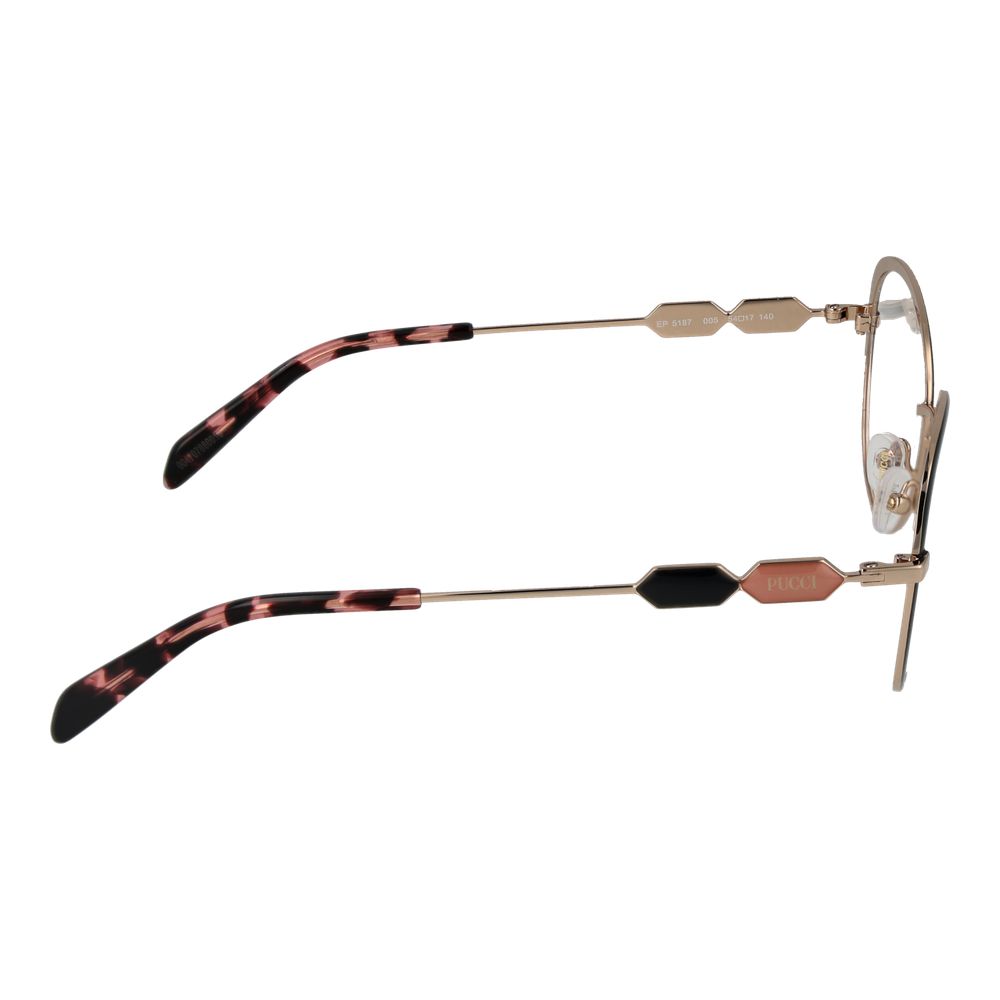Emilio Pucci Schwarze Metallbrille (Gestell)