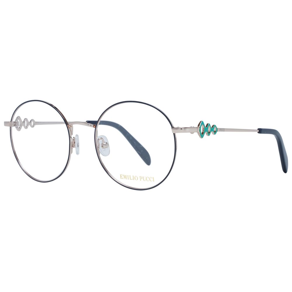 Emilio Pucci Blaue Metallbrille (Gestelle)