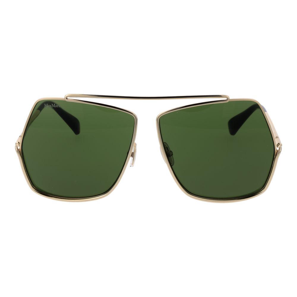 Max Mara Sonnenbrille aus Goldmetall