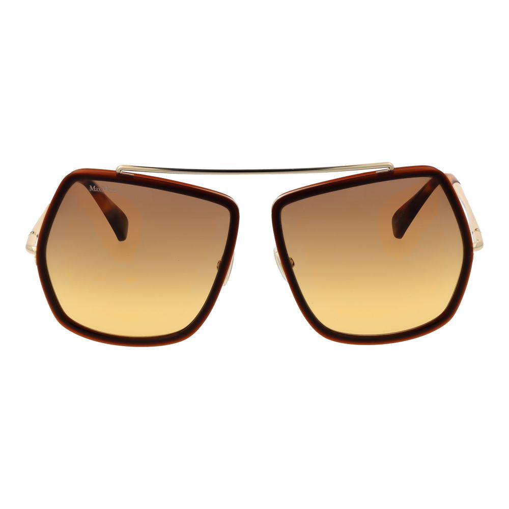 Max Mara Braune Sonnenbrille aus Metall