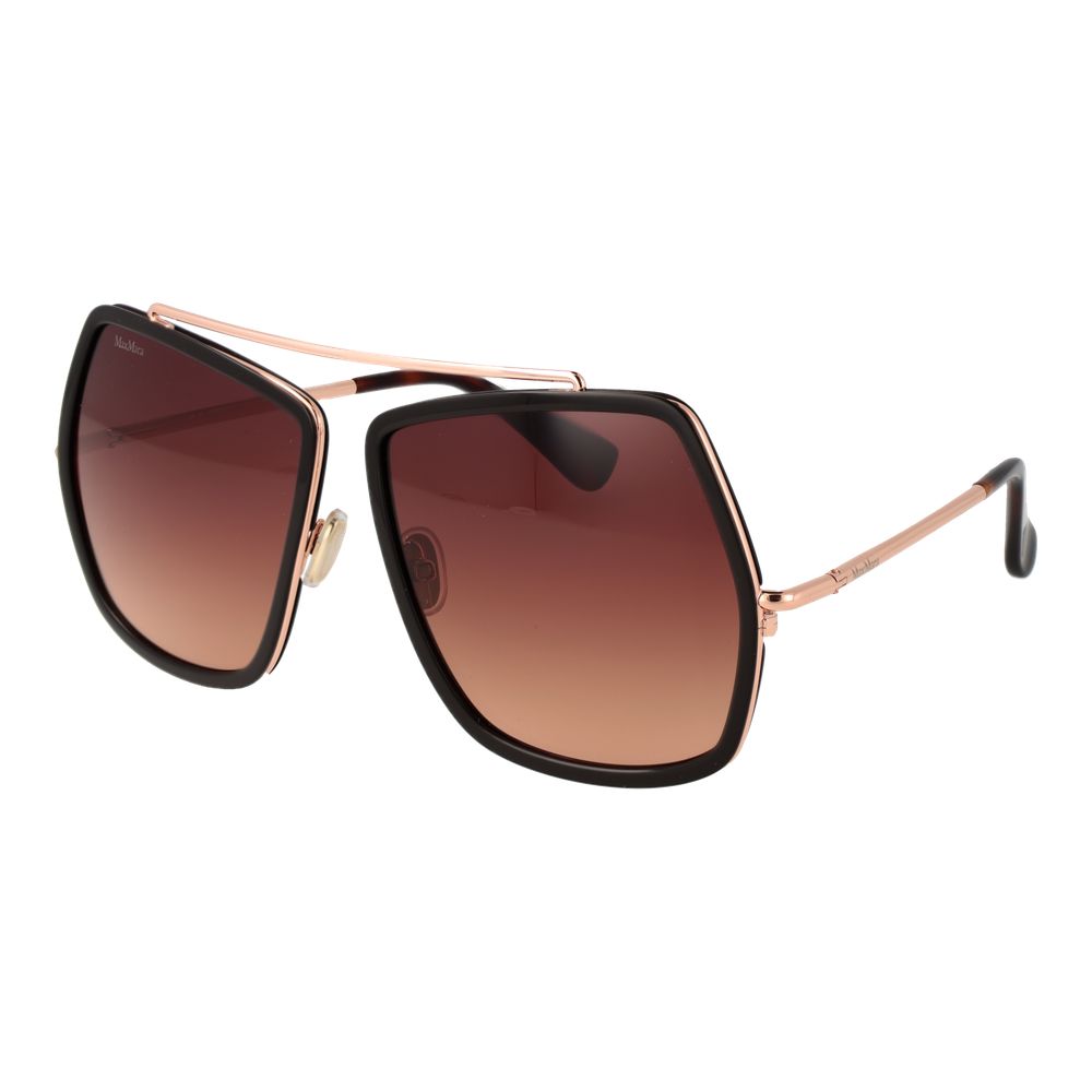 Max Mara Braune Sonnenbrille aus Metall