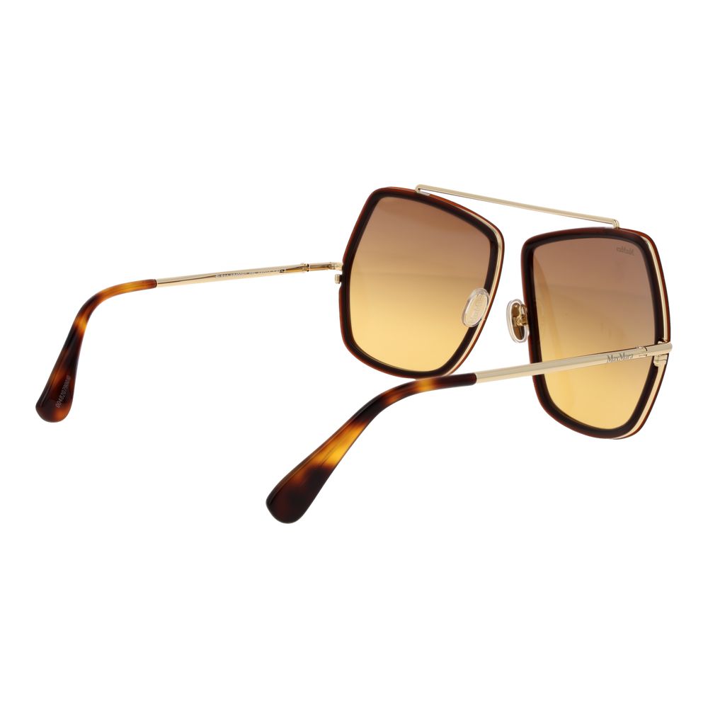 Max Mara Braune Sonnenbrille aus Metall