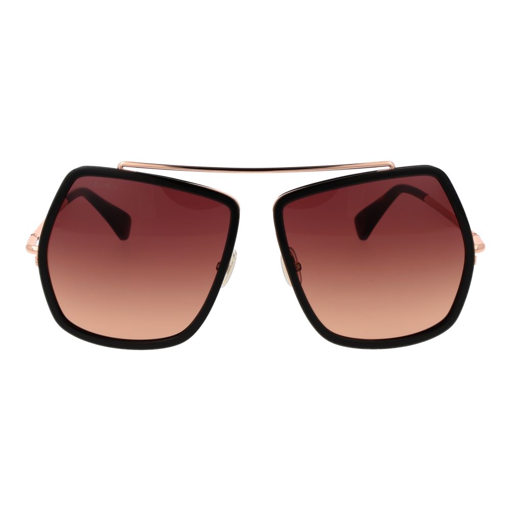 Max Mara Braune Sonnenbrille aus Metall