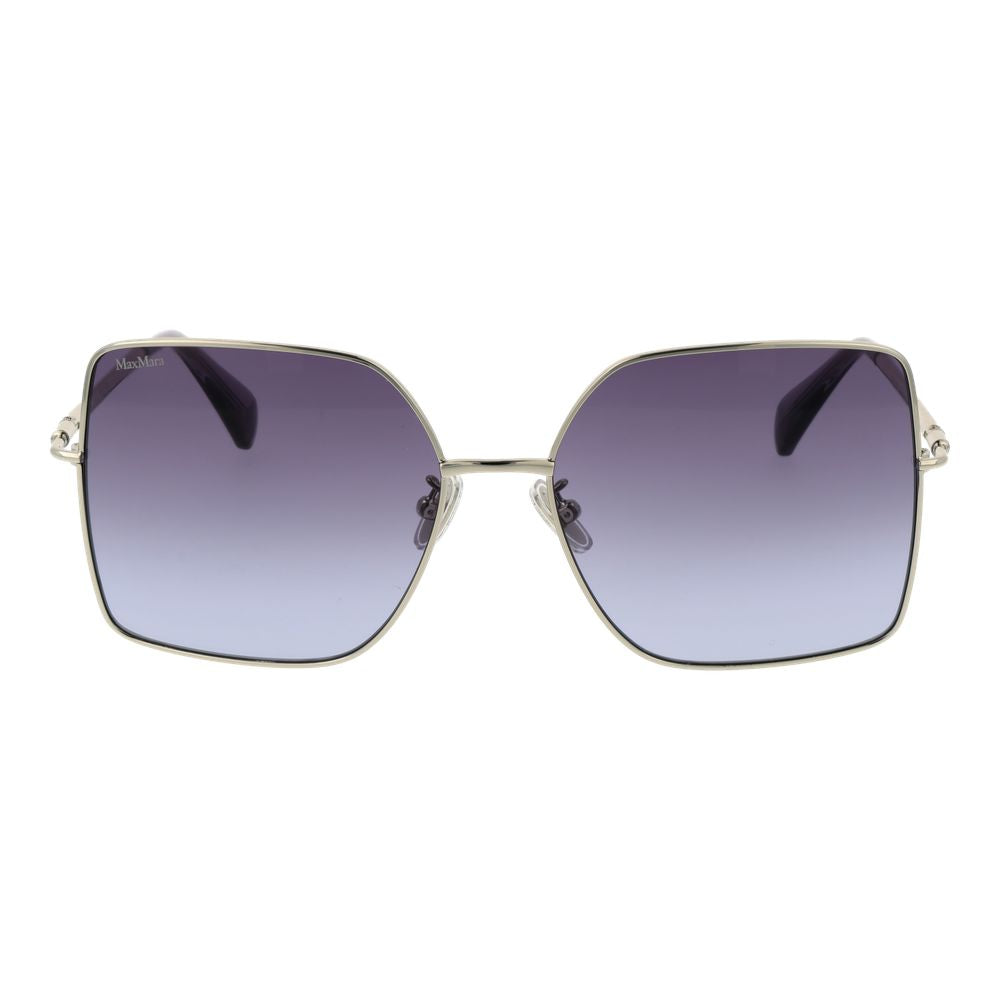 Max Mara Sonnenbrille aus silbernem Metall