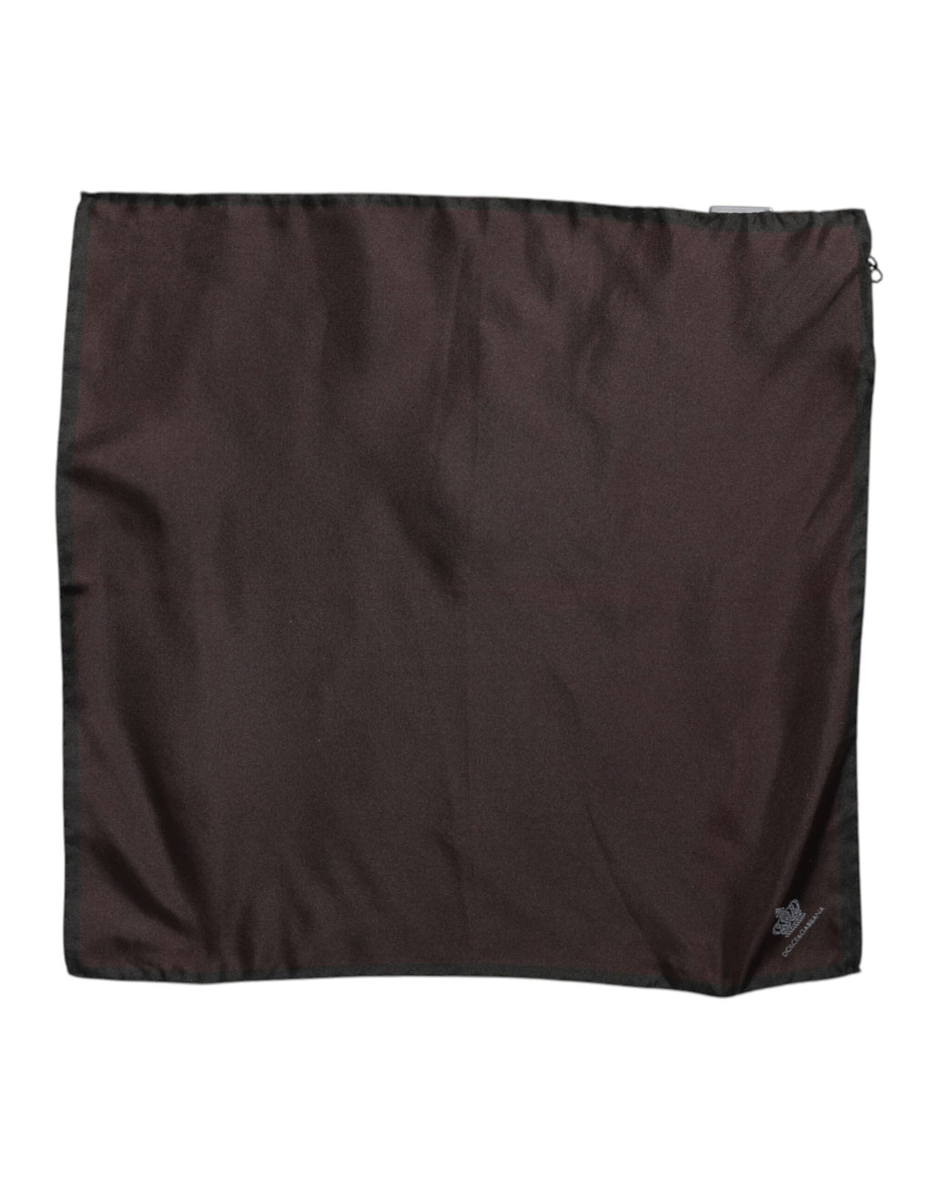 Dolce & Gabbana Brown DG Crown Silk Square Men's Foulard Scarf