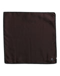 Dolce & Gabbana Brauner DG Crown Silk Square Herren Foulardschal