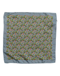 Dolce & Gabbana Grey-Green Cactus Print Square Foulard Scarf