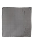 Dolce & Gabbana Grau Schwarz Seide Quadrat Frauen Foulard Schal