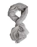 Dolce & Gabbana Grey DG Crown Neck Warmer Wrap Scarf