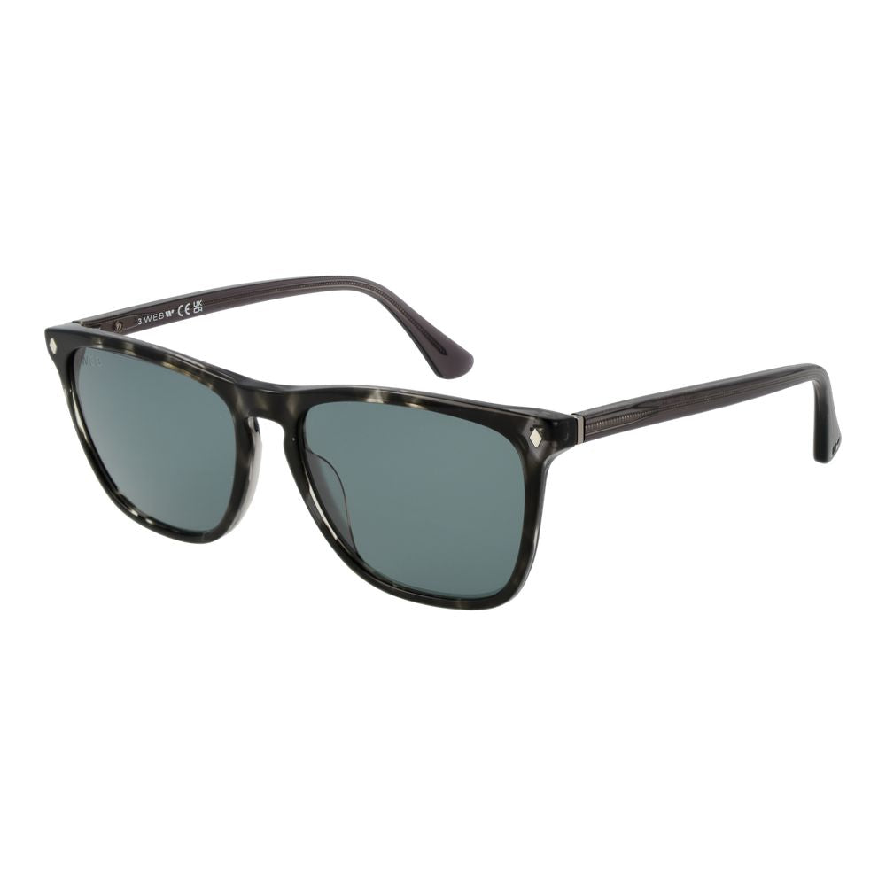 Web Schwarze Sonnenbrille aus Acetat