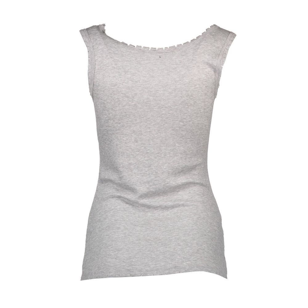 Silvian Heach Graues Viskose-T-Shirt