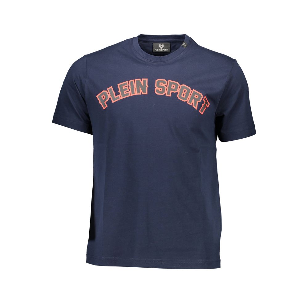 Plein Sport Blaues Baumwoll-T-Shirt für Herren