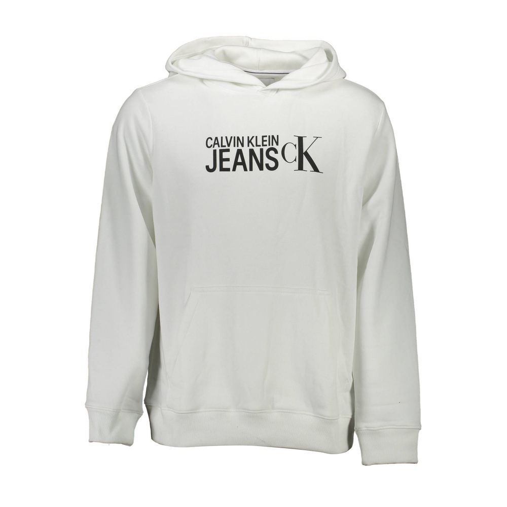 Calvin Klein Baumwoll-Sweatshirt in Weiß
