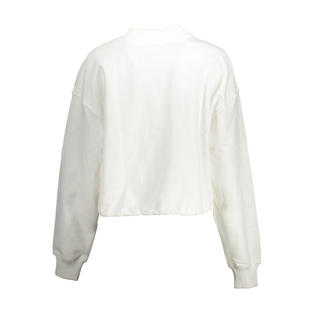 Calvin Klein Baumwoll-Sweatshirt in Weiß