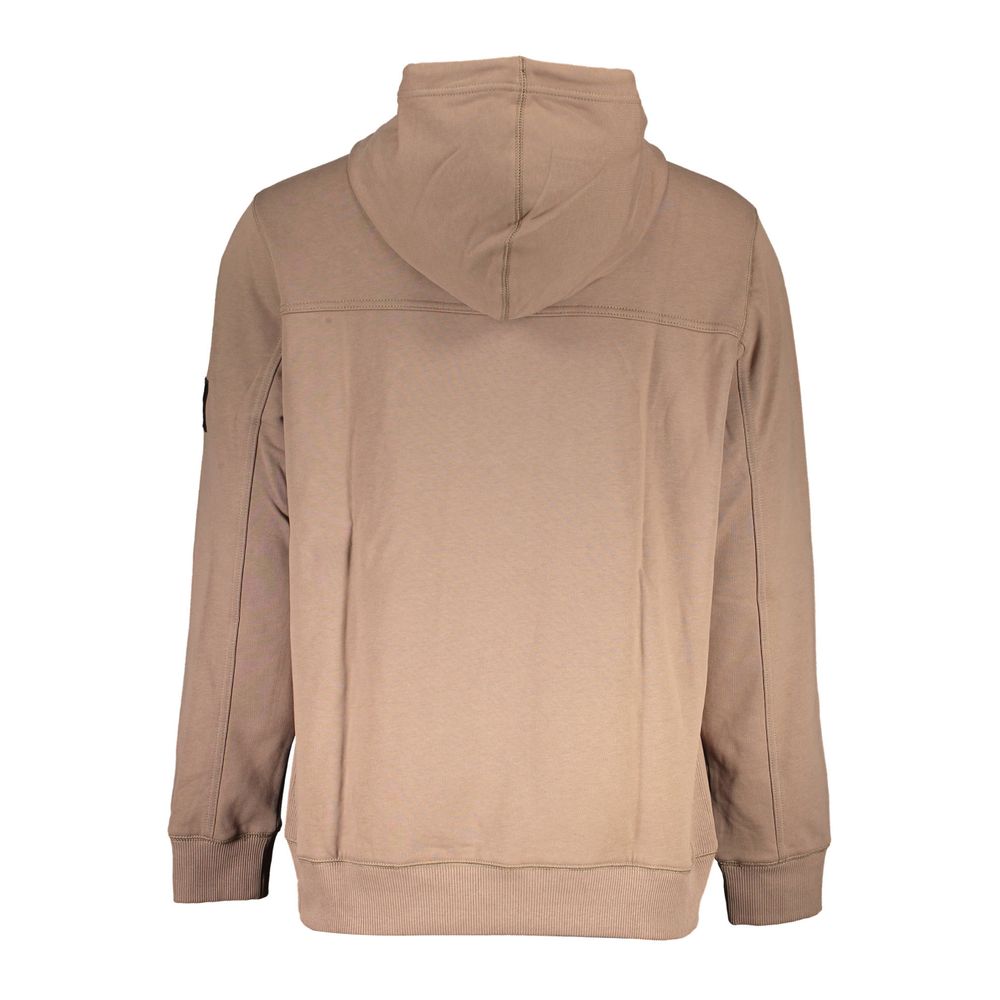 Calvin Klein Baumwoll-Sweatshirt in Braun
