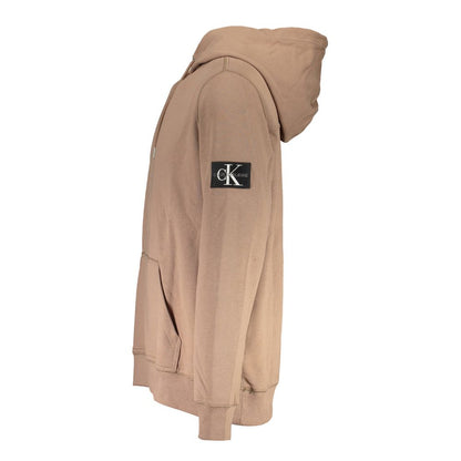Calvin Klein Baumwoll-Sweatshirt in Braun