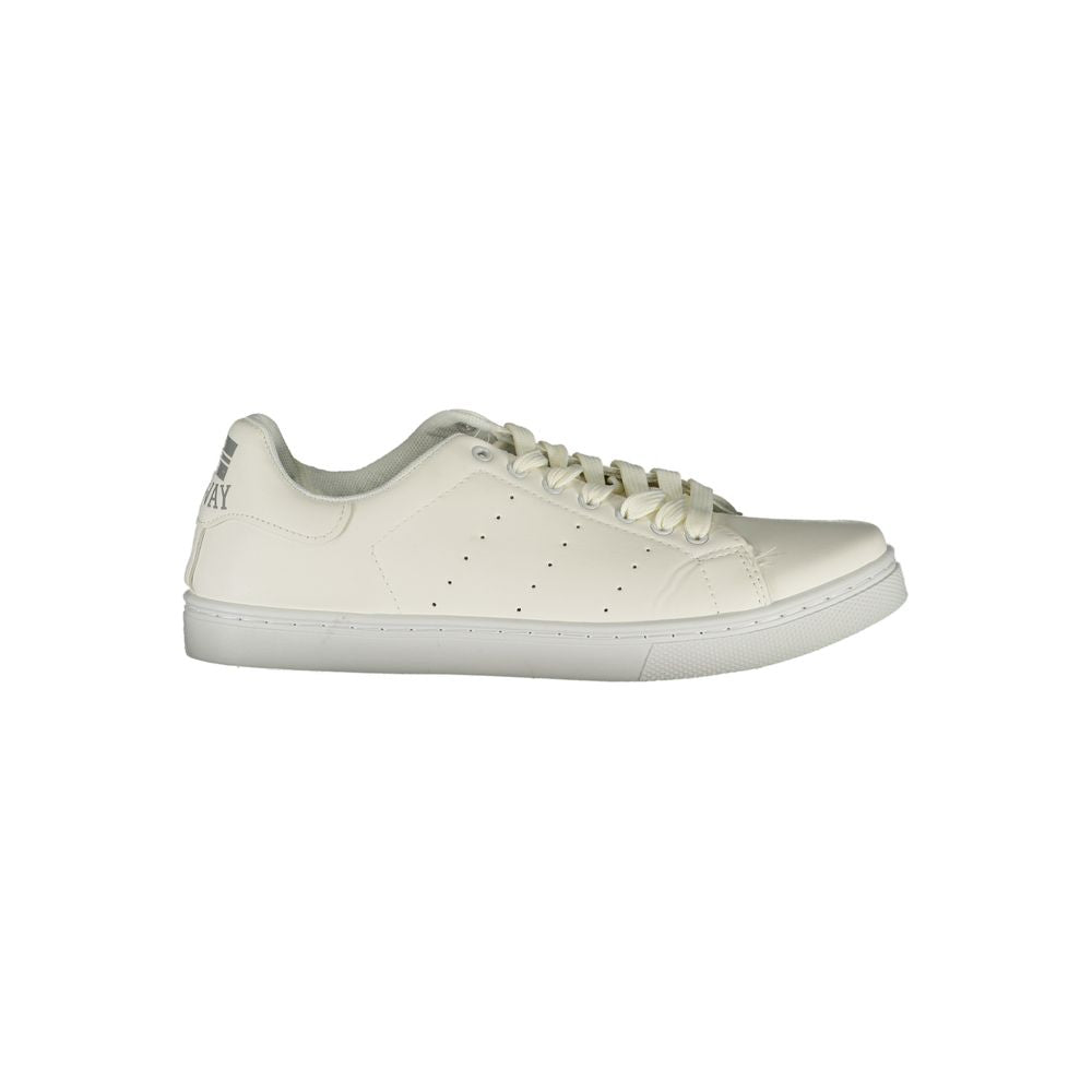 Norway 1963 Weißer Herren-Sneaker aus Polyurethan