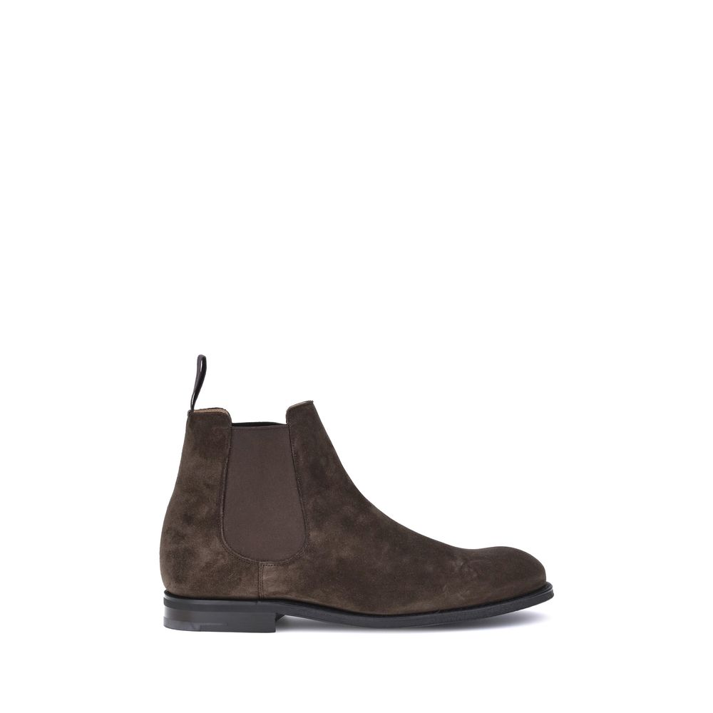 Church's Brown Calfskin Bos Taurus Chelsea Boots