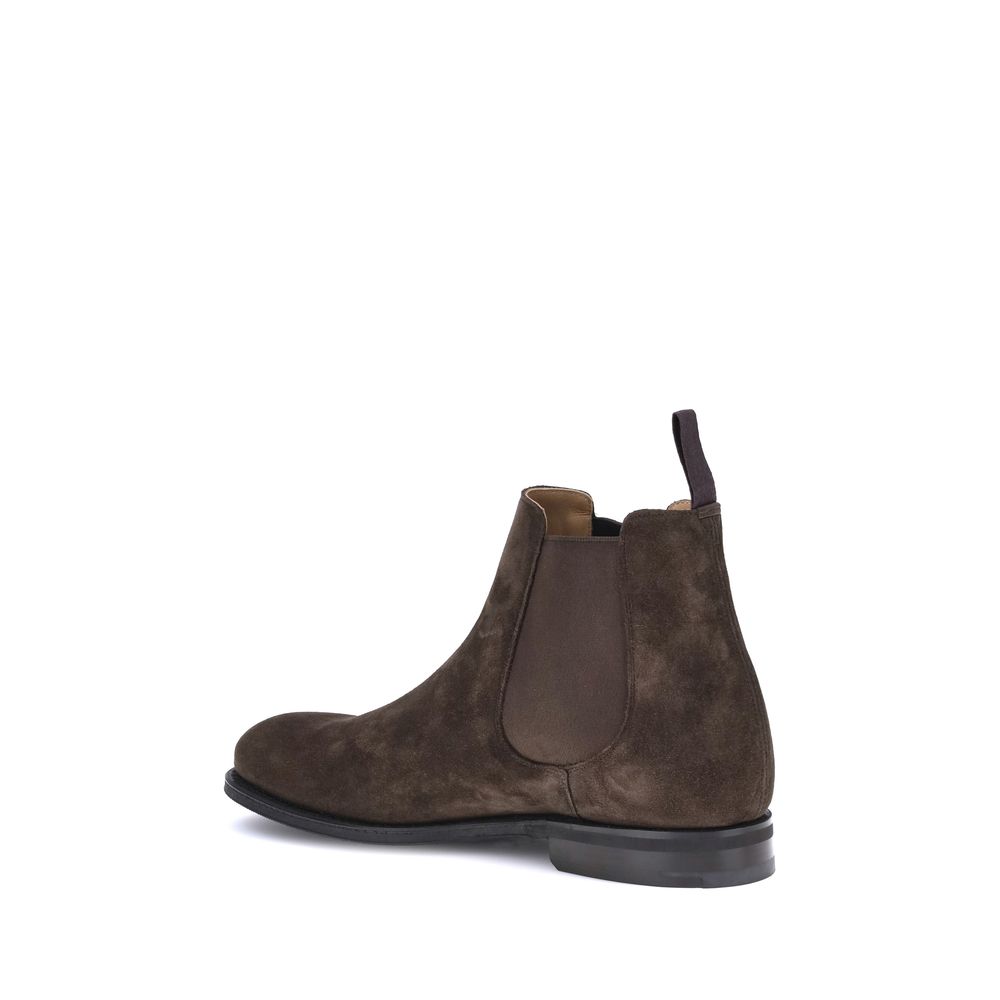 Church's Brown Calfskin Bos Taurus Chelsea Boots
